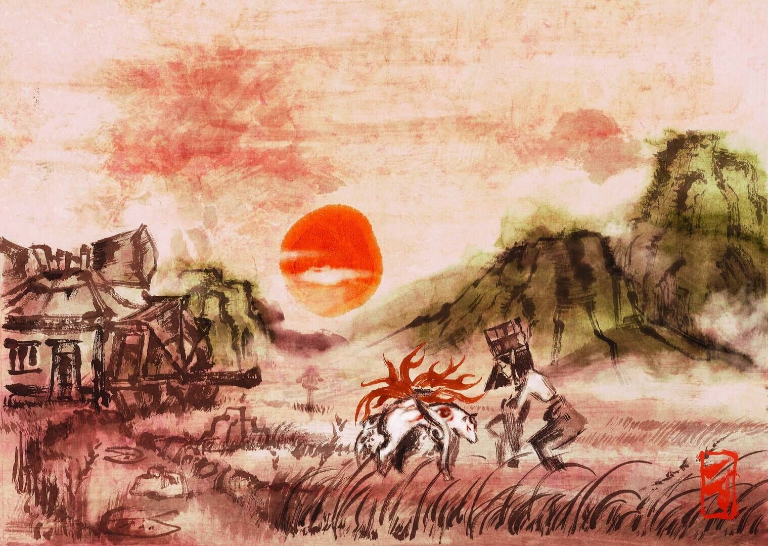 Artwork of Ōkami