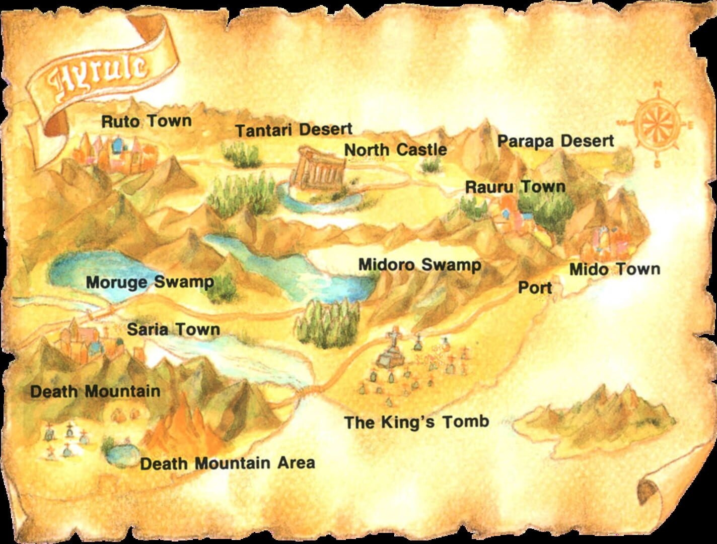 Artwork of Zelda II: The Adventure of Link