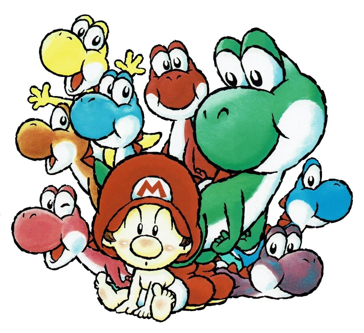 Artwork of Super Mario World 2: Yoshi's Island