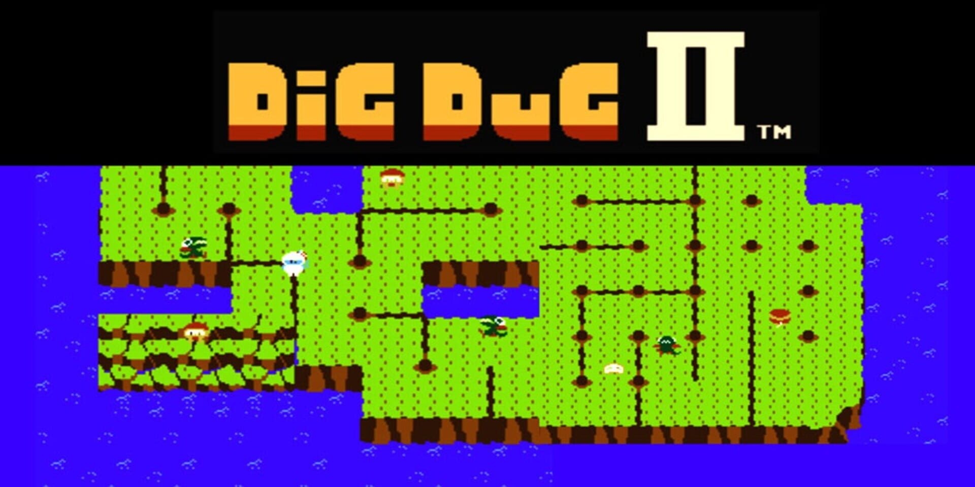 Artwork of Dig Dug II: Trouble in Paradise