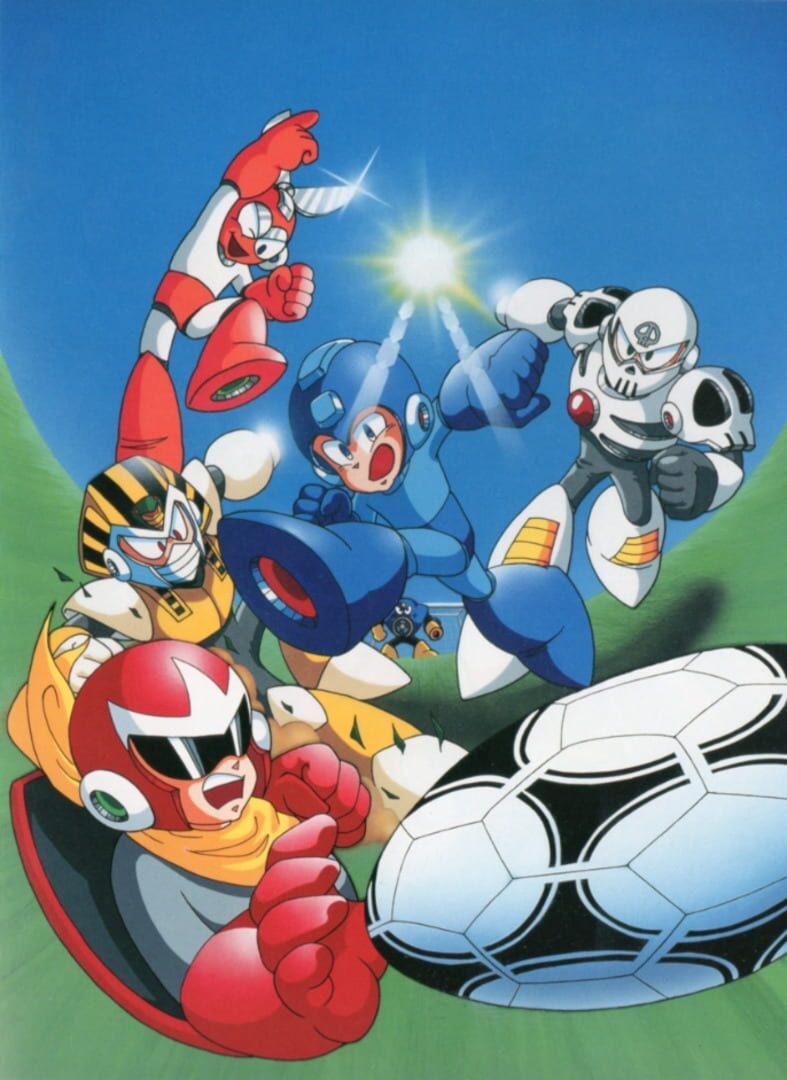 Artwork of Mega Man Soccer
