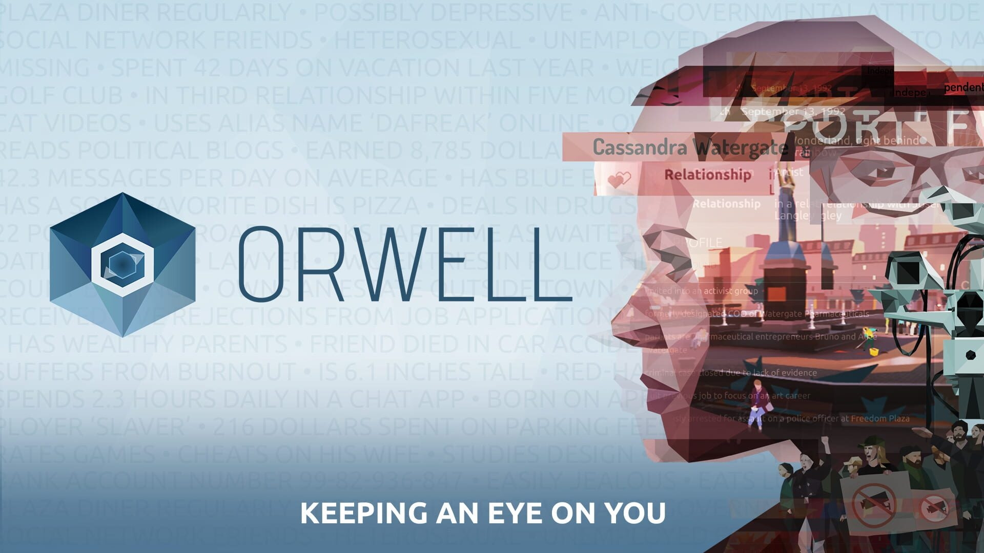 Artwork of Orwell: Keeping an Eye on You