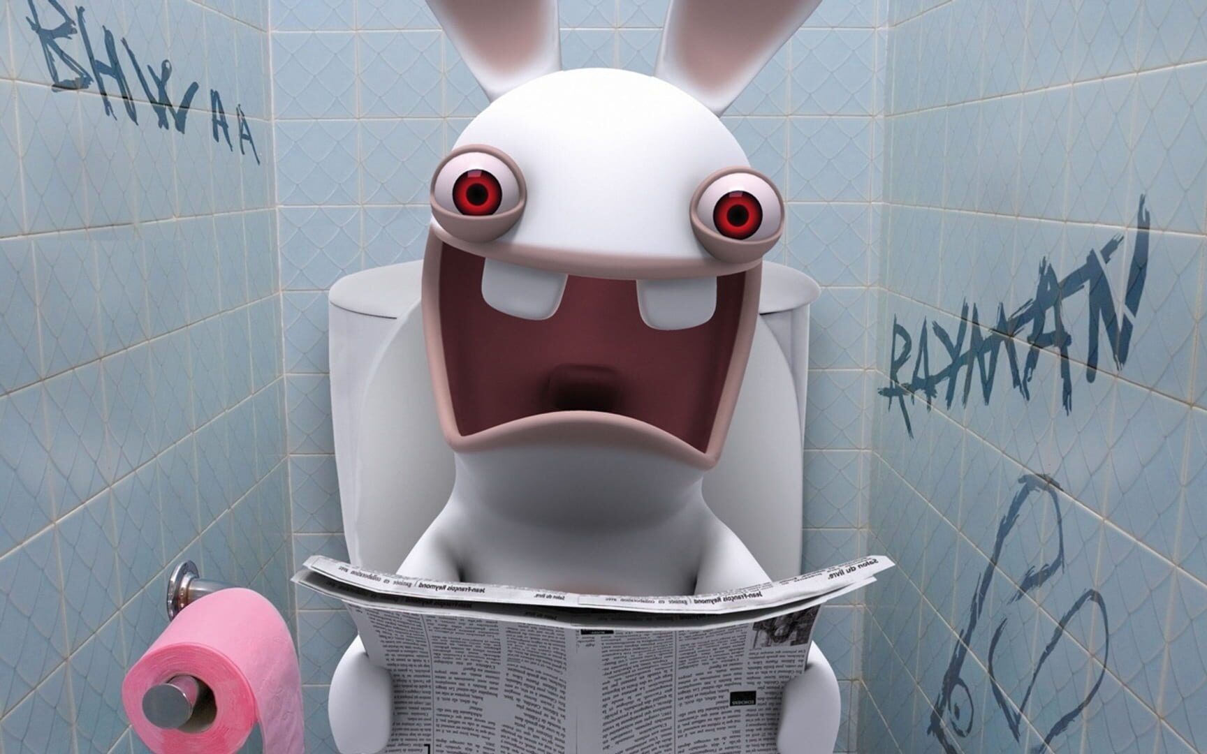 Artwork of Rayman Raving Rabbids