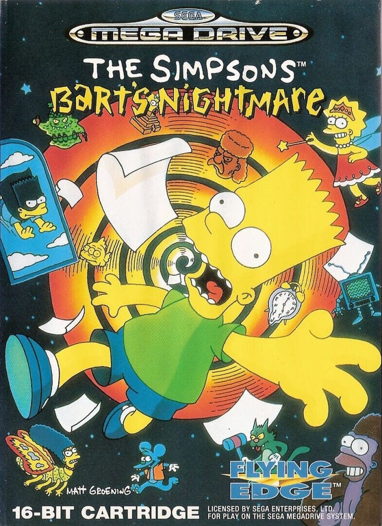 Artwork of The Simpsons: Bart's Nightmare