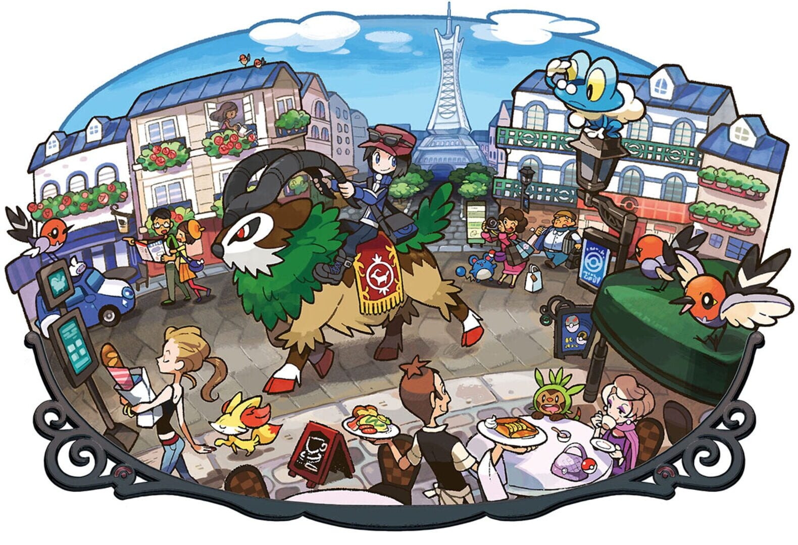 Artwork of Pokémon Y
