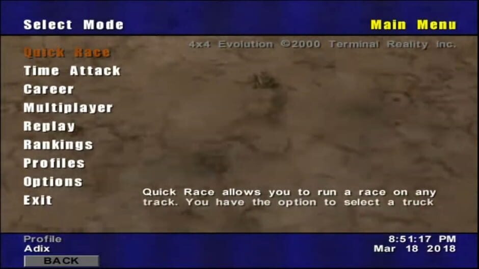 Screenshot 4x4 EVO