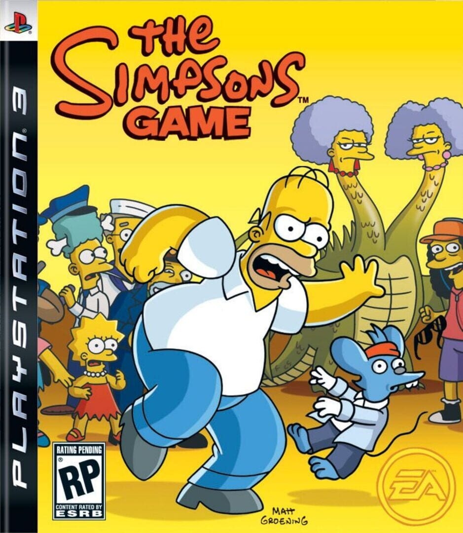Artwork of The Simpsons Game