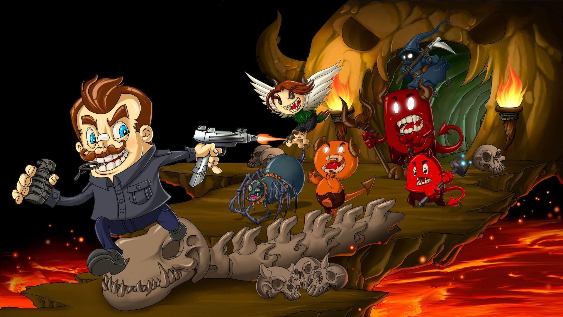 Artwork of Mustache in Hell