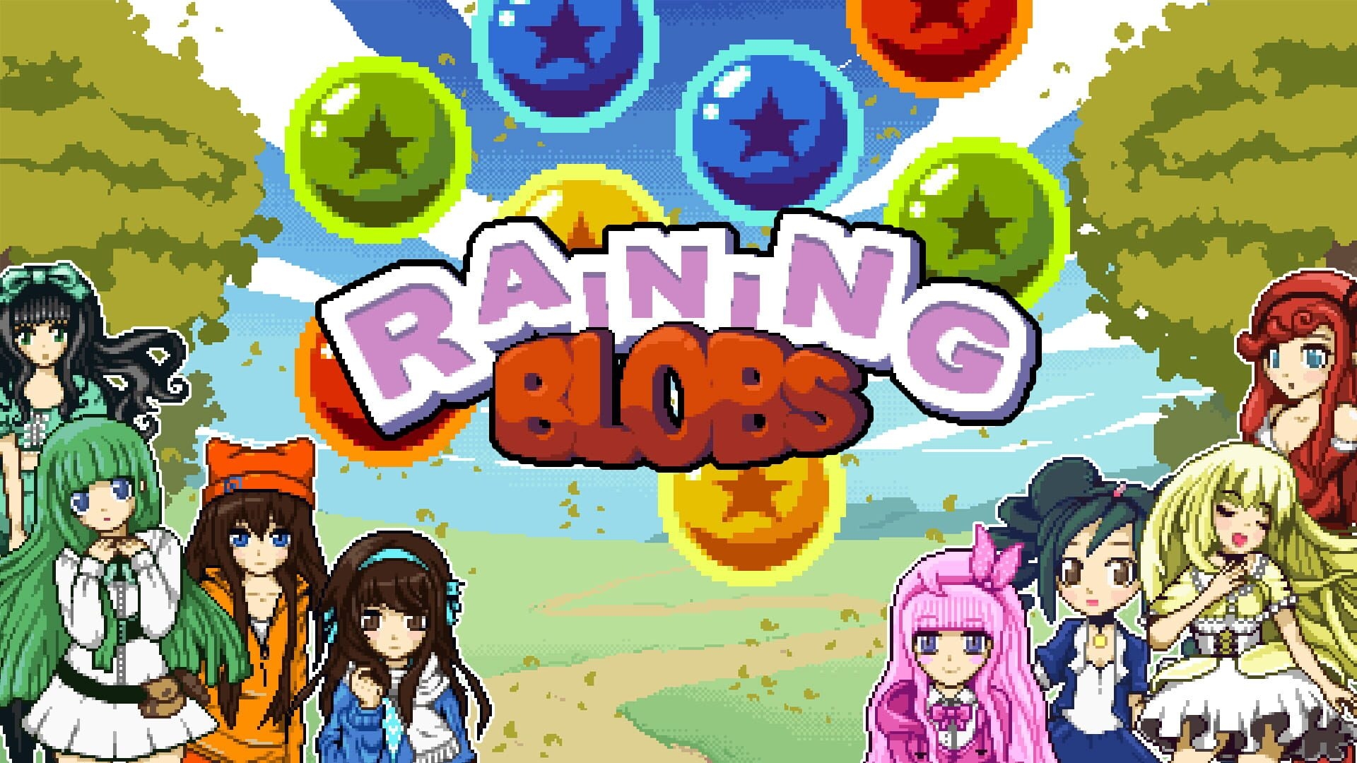 Artwork of Raining Blobs
