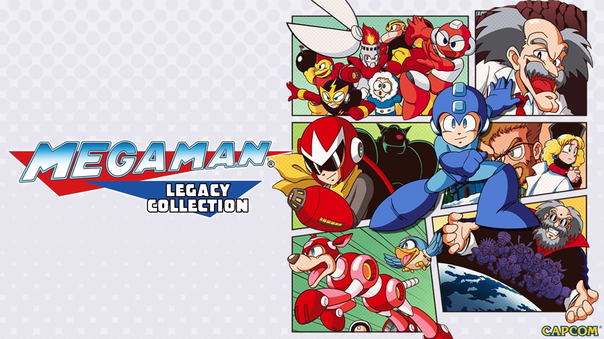 Artwork of Mega Man Legacy Collection