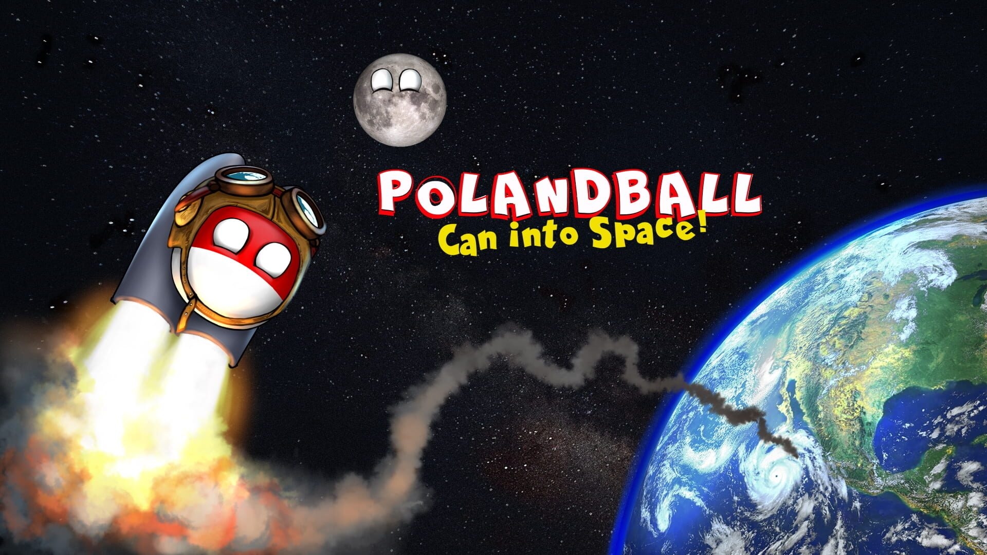 Artwork of Polandball: Can into Space!