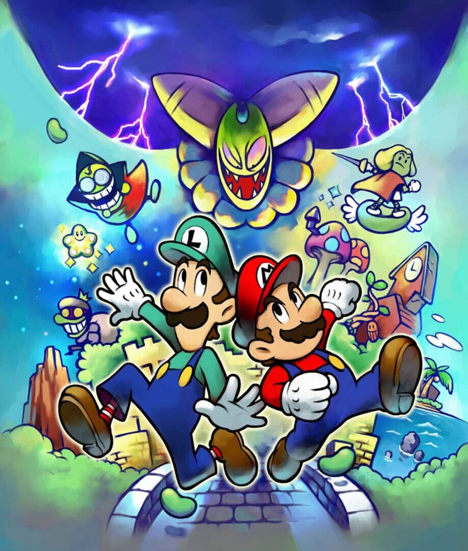 Artwork of Mario & Luigi: Superstar Saga