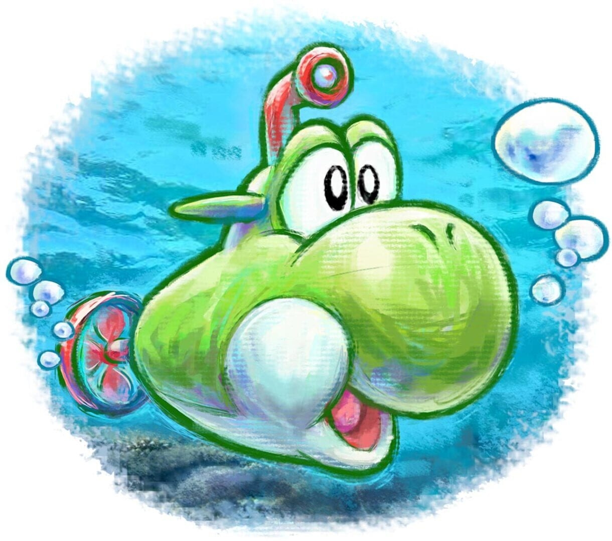 Artwork of Yoshi's New Island